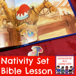 Nativity set Bible lesson Gospels New Testament Advent Christmas