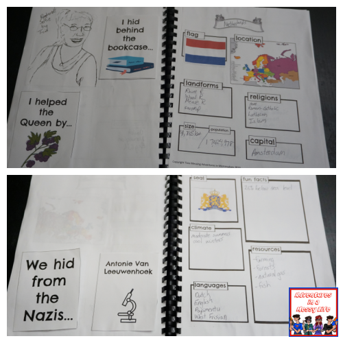 Netherlands notebooking pages