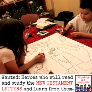 New Testament letters lesson for elementary and preschool