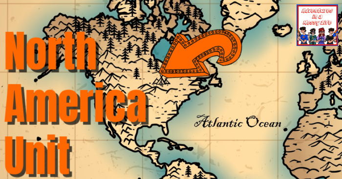 North America Unit geography for homeschool