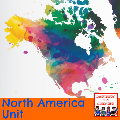 North America unit geography elementary middle high