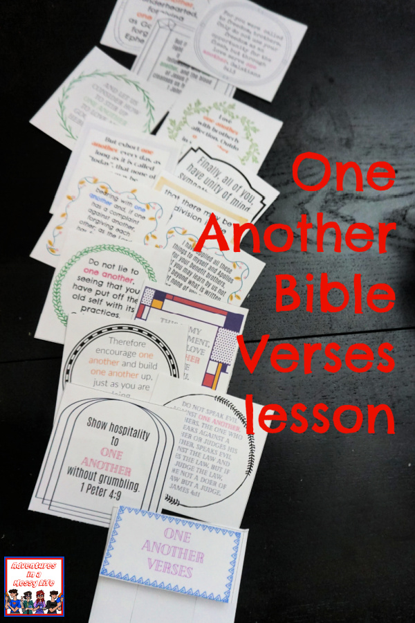 One Another Bible verses lesson