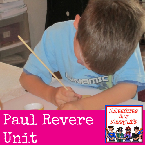 Paul Revere unit us history American Revolution Modern elementary 1st middle high