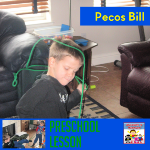 Pecos bill book and activity preschool kinder Texas tall tale
