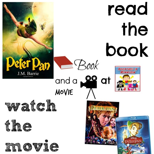Peter Pan book and a movie feature