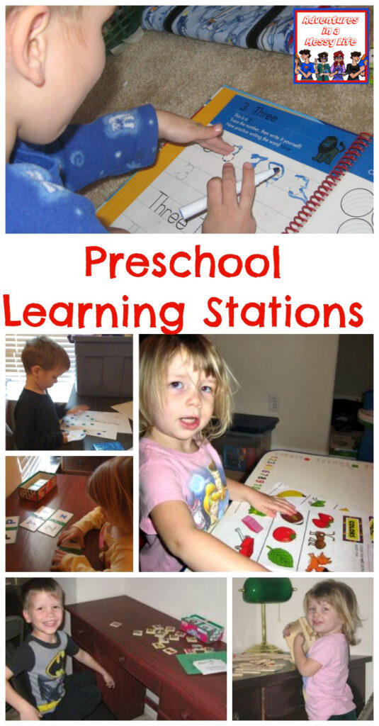 preschool learning stations