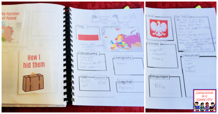 Poland Geography notebooking pages