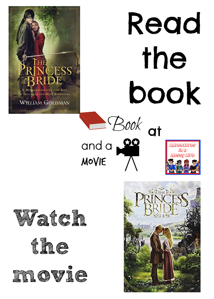 Princess Bride book and a movie night
