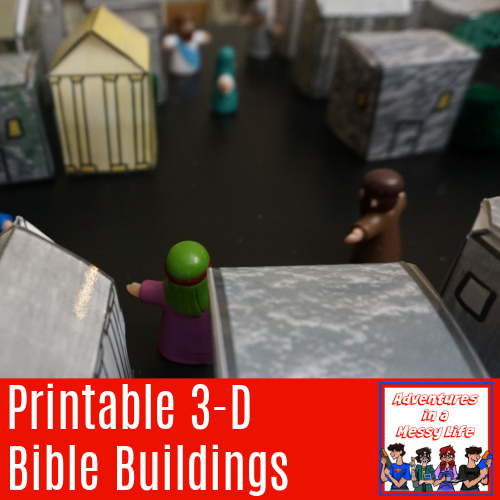 Printable 3-D Bible buildings for home use