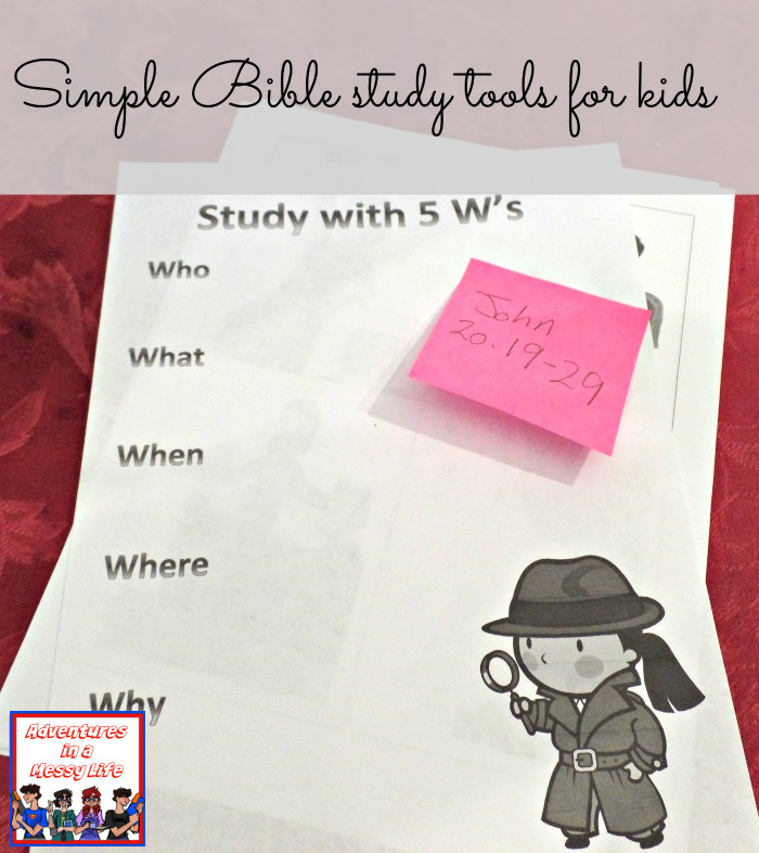 Road to Ammaeus lesson simple Bible study tools for kids