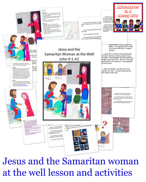 Samaritan woman at the well lesson and activities