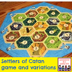 Settlers of Catan game area control resource management