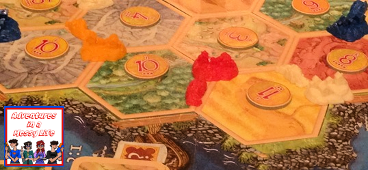 Settlers of Catan game for gameschooling