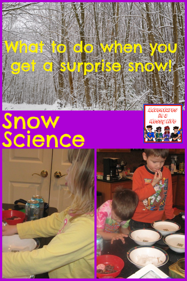 Snow science with your kindergarten and preschooler