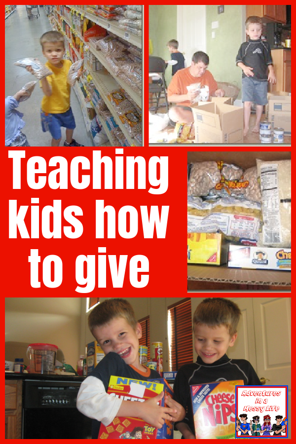 Teaching kids how to give