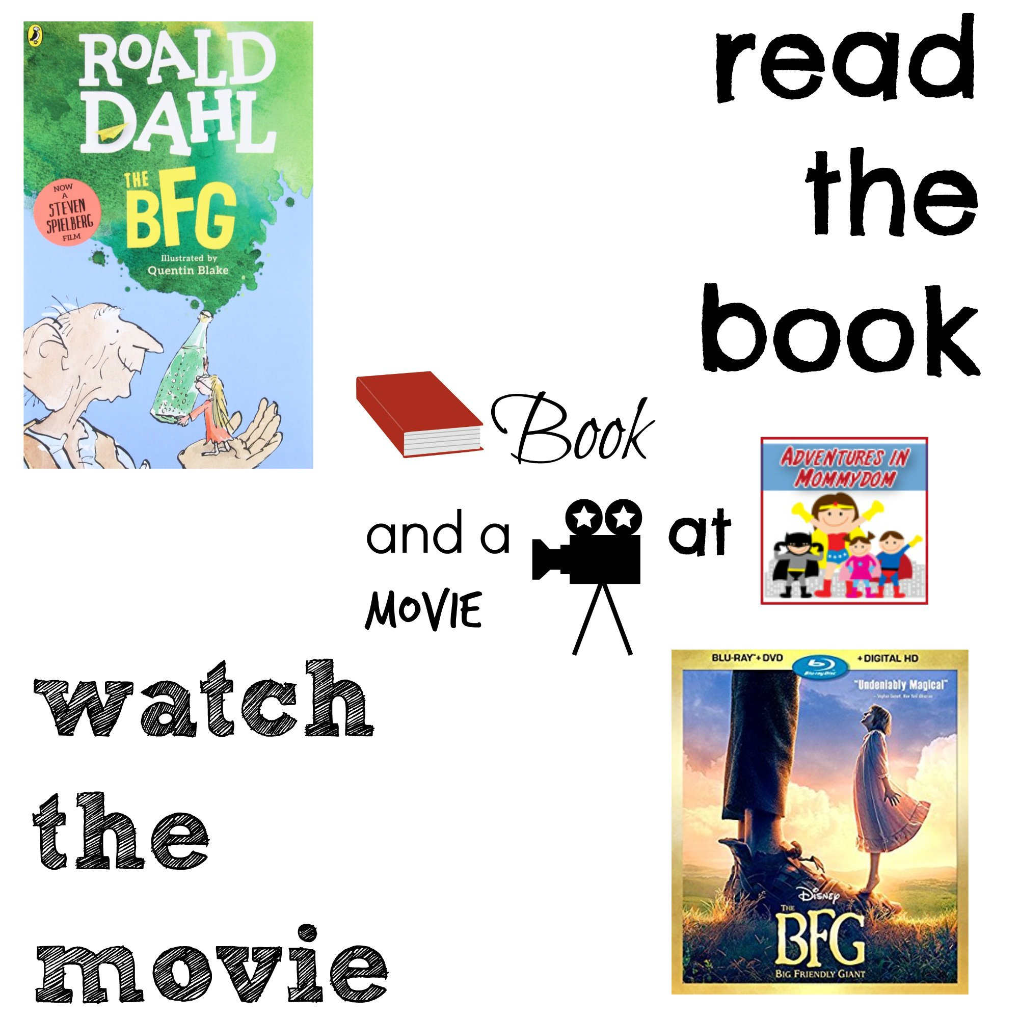 The BFG book and a movie feature copy