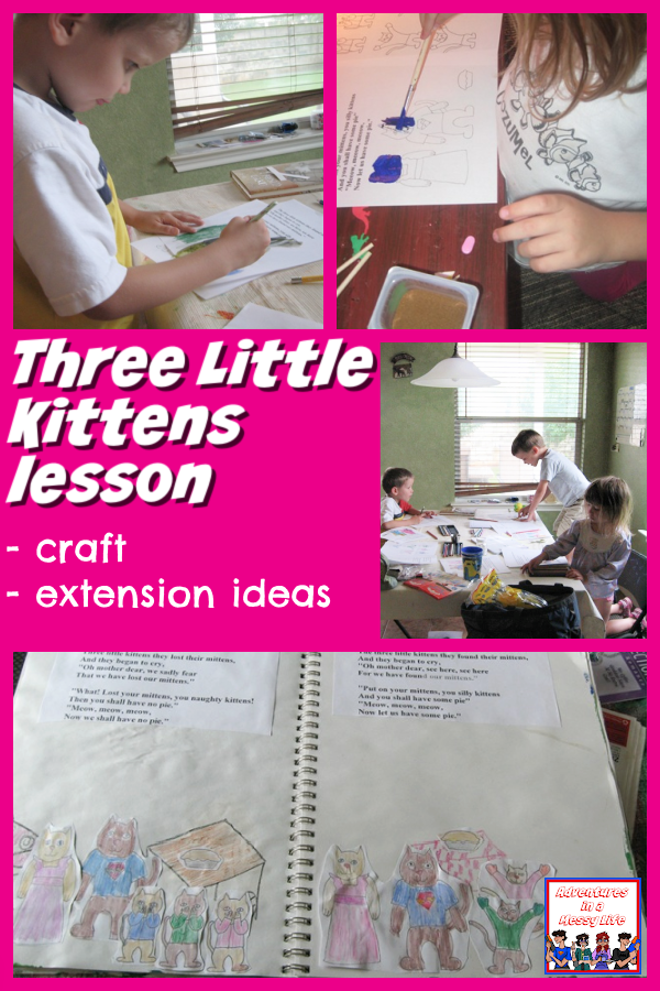 Three Little Kittens lesson