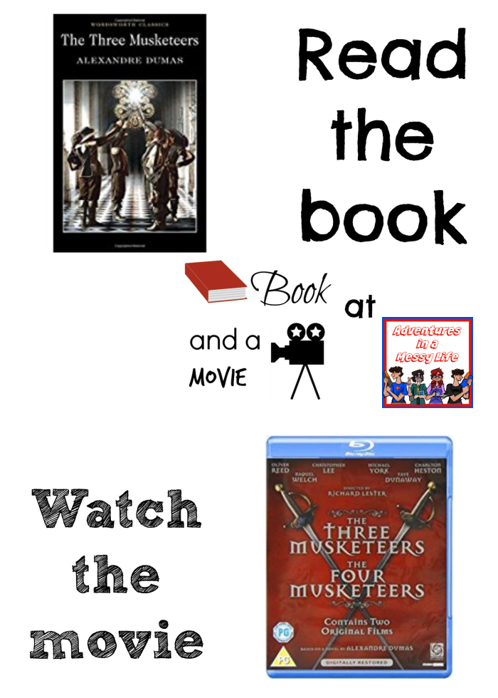 Three Musketeers book and a movie