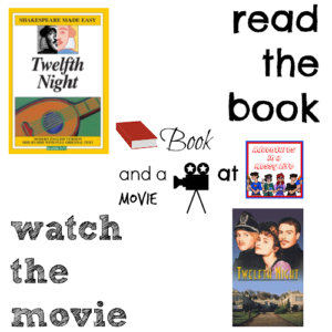 Twelfth Night book and a movie