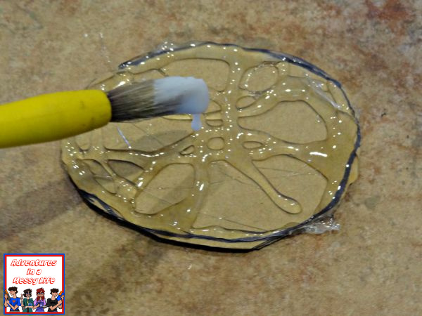 Viking broach craft paint glue on