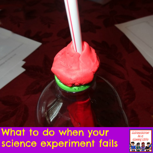What to do when your science experiment fails homeschool how to