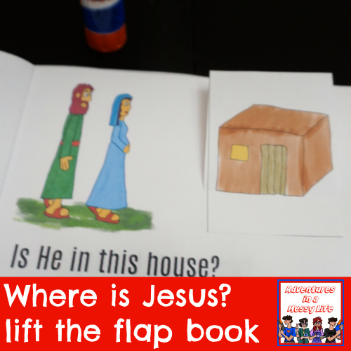 Where is Jesus lift the flap minibook Bible Gospels New Testament
