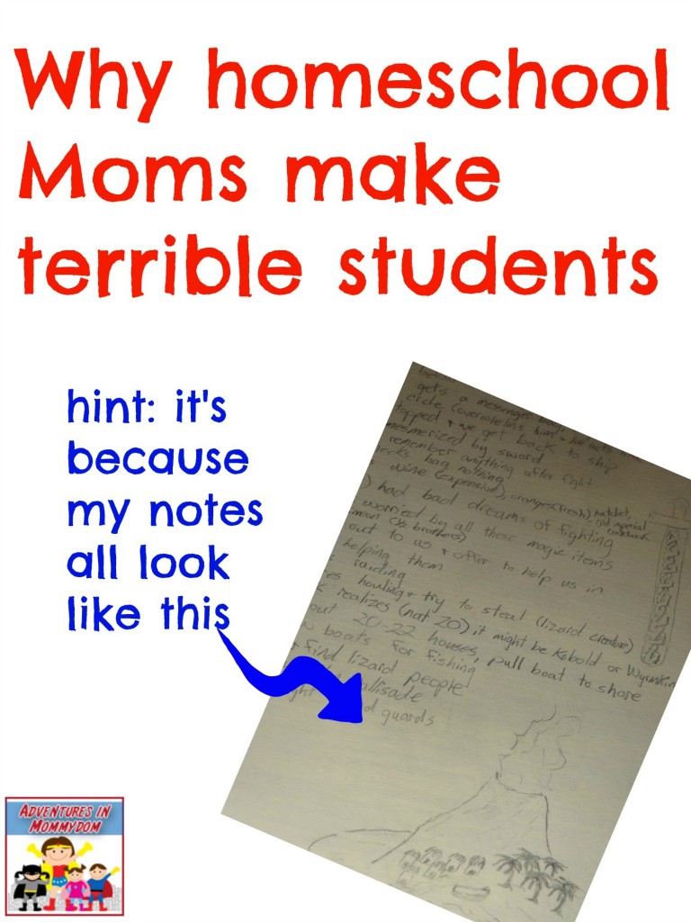 Why homeschool Moms make terrible students