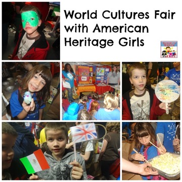 World Cultures fair with american heritage girls