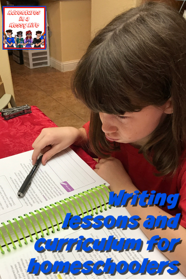 Writing lessons and curriculum for homeschoolers