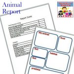 animal report printable and rubric for elementary