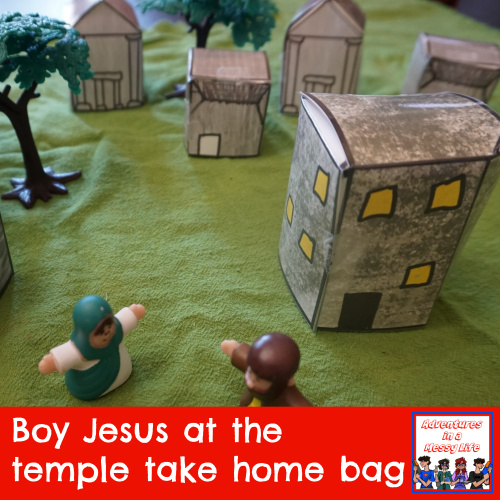 boy jesus at the temple take home bag Bible New Testament Gospels