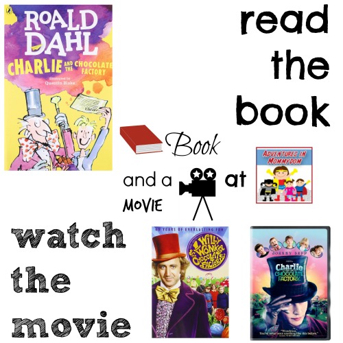Charlie and the Chocolate Factory book and a movie night