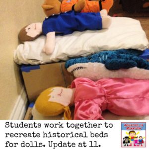 create a historical doll bed