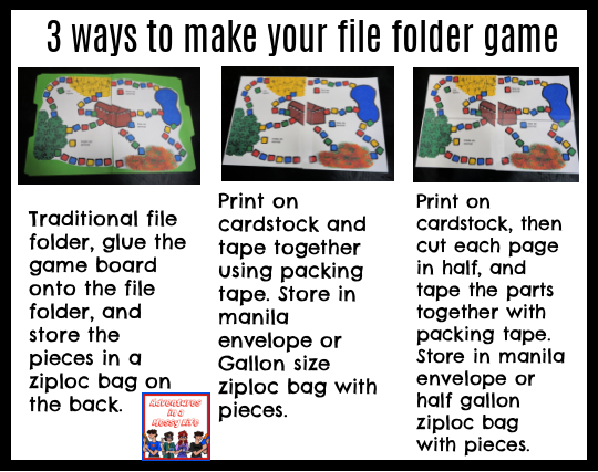 create file folder game instructions