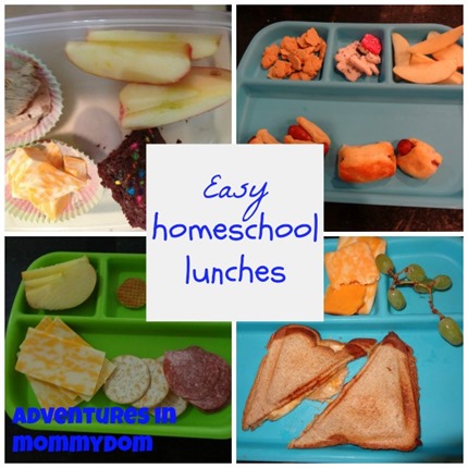 easy homeschool lunches