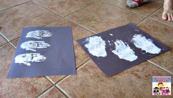 ghost handprint craft for preschool