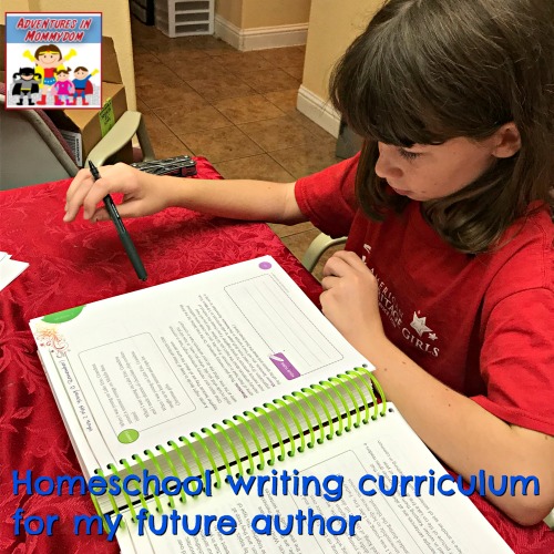 homeschool writing curriculum for my future author