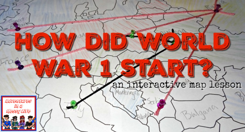 how did ww1 start interactive map lesson