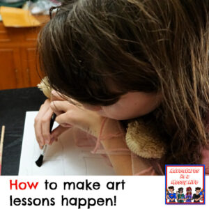 how to make art lessons happen routinely