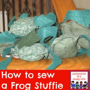 how to sew a frog stuffie kids craft Bible Exodus sewing Old Testament