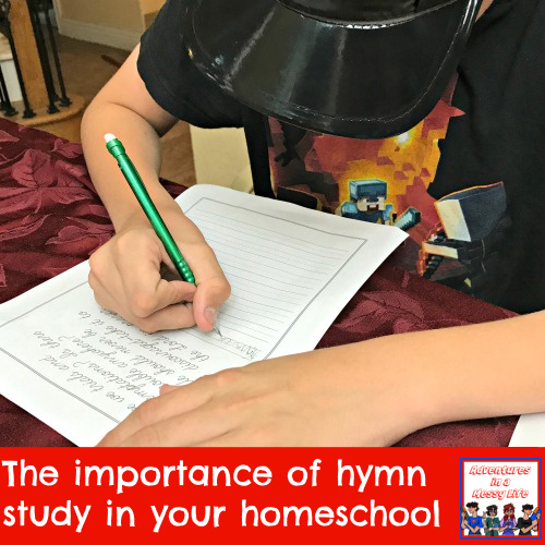 importance of hymn study in your homeschool Bible skill church history