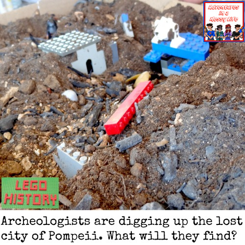 Lego history city of Pompeii