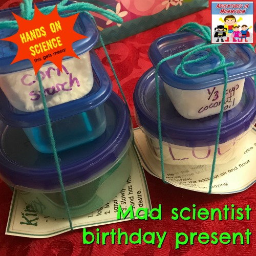 mad scientist birthday present for a science loving kid