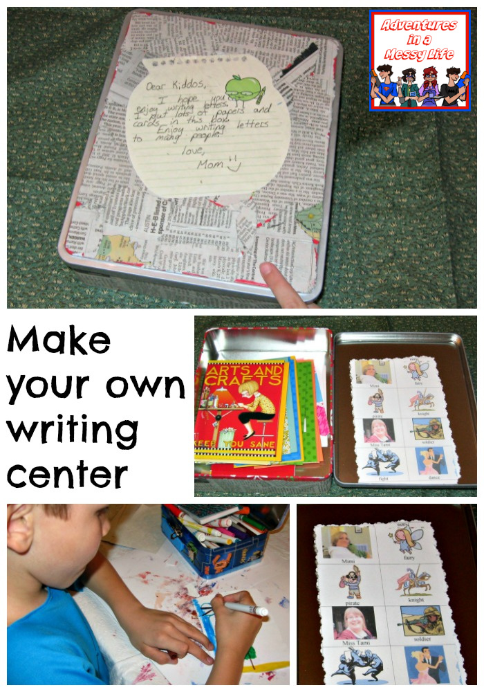make your own writing center