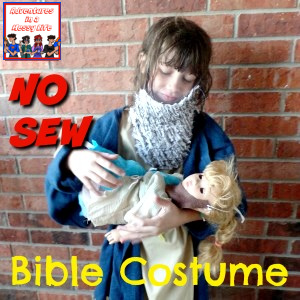 no sew Bible costume for Bible skits