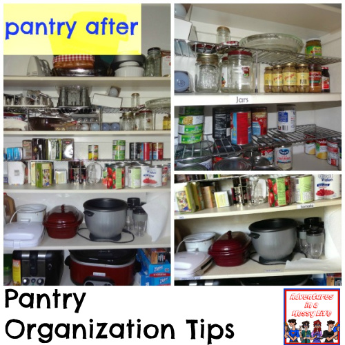 pantry organization tips after picture