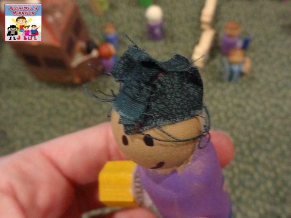 nativity peg doll nativity turban