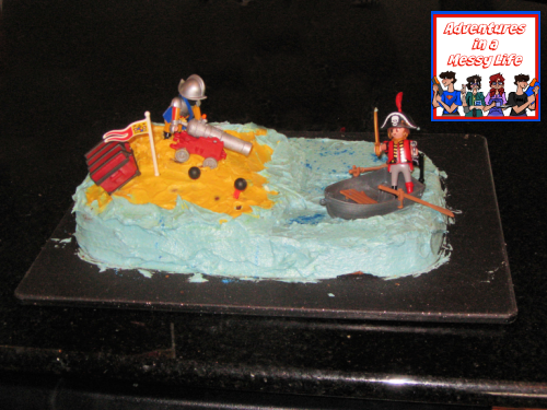 pirate themed cake for pirate birthday party
