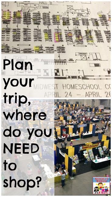 plan your homeschool convention shopping