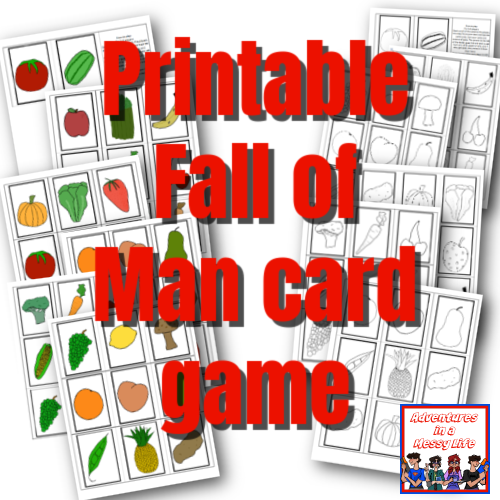 printable fall of man card game